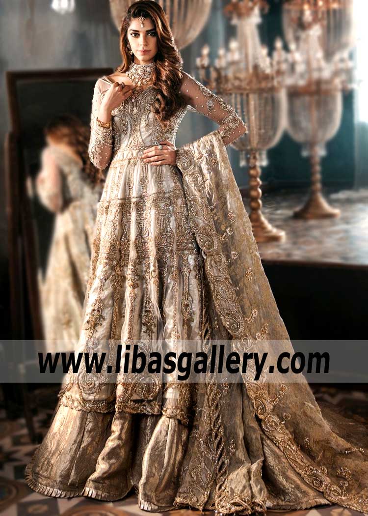 Largest Wedding Dresses Sadaf Fawad Khan Crowborough England Walima Anarkali Dresses Bridal Anarkali Dresses